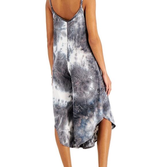 J.Valdi Tie-Dyed Print Flowy Cropped Jumpsuit Cover-Up - Picture 3 of 9